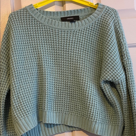 Forever 21 Light Blue Crew Neck Sweater - Picture 4 of 6
